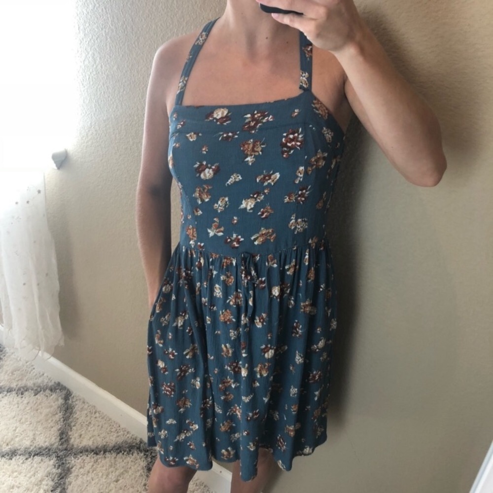 Floral Adjustable Strap Dress